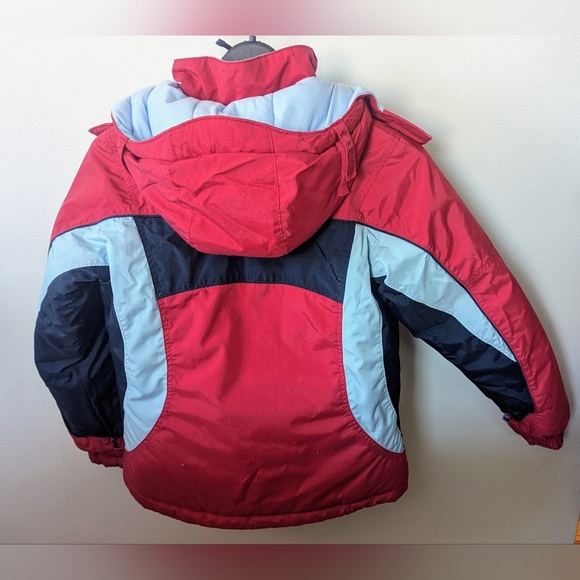 Columbia Sportswear Youth 14-16 Red & Blue Skiing Jacket With Removable Hood. - Picture 2 of 16